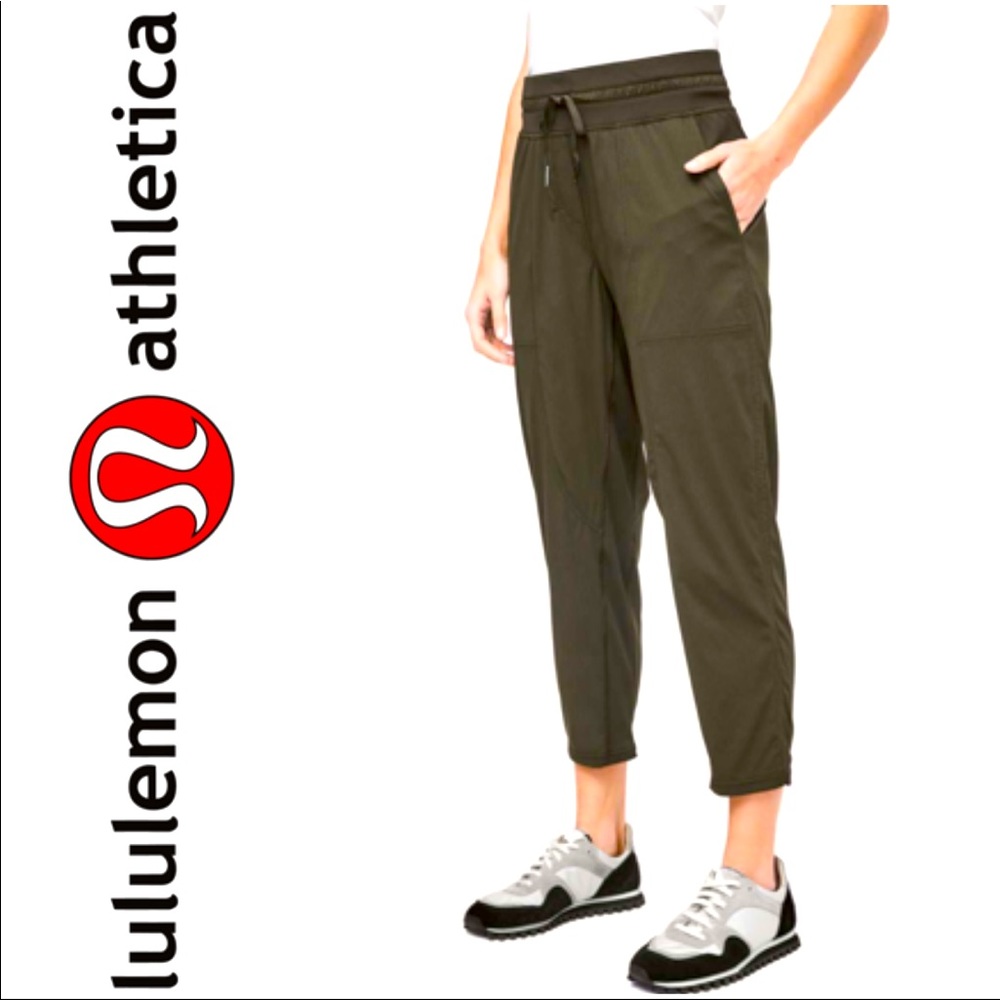 Lululemon Dance Studio Crop- Dark Olive- size 2